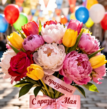 Праздник 1 Мая: встречаем с цветами!