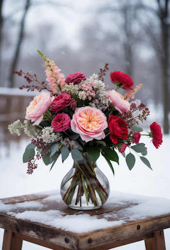 Цветы зимой, согрейте близких январским букетом Цветы зимой, согрейте близких январским букетом