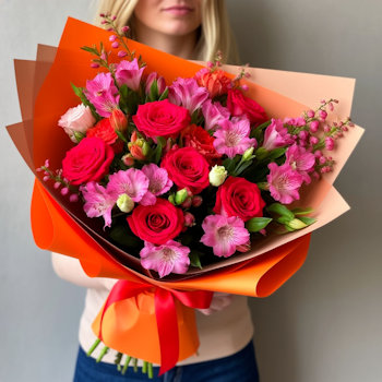 асимметричные букеты