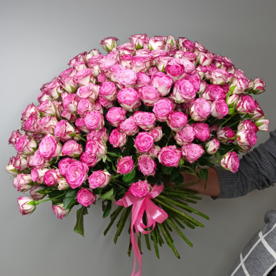 Букет из 51 кустовой розы «Хейли»