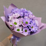 Букет из 5 цветных хризантем бакарди