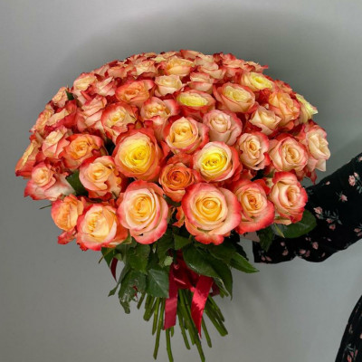 Букет из 51 розы Кабарет 