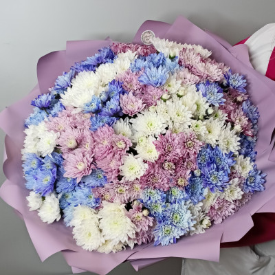 Букет из 31 хризантемы «Милой тебе»