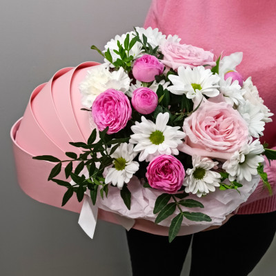 Композиция в люльке Для девочки