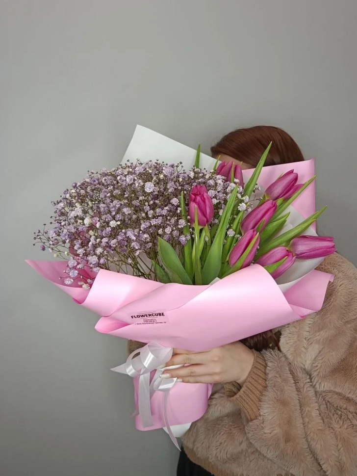 Букет «Розовый этюд»