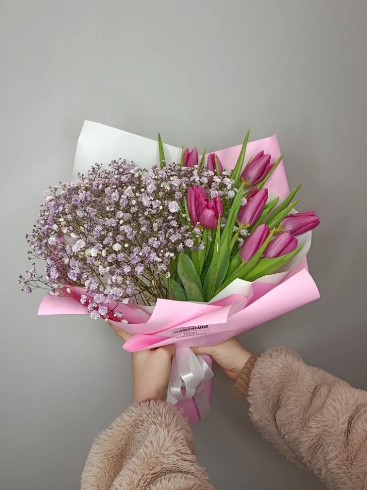 Букет «Розовый этюд»