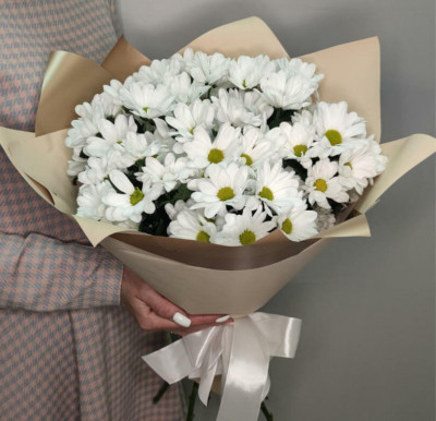 Букет Хризантем Белый 7 шт