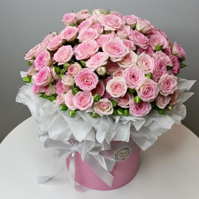 Коробка с Кустовой розой