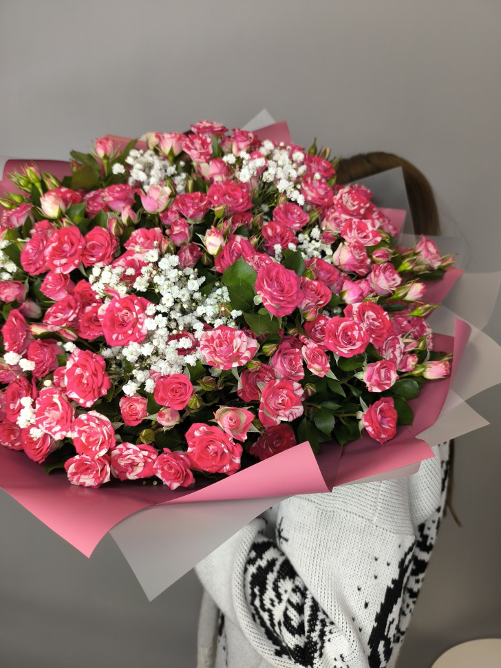 Букет «Розовое пламя»