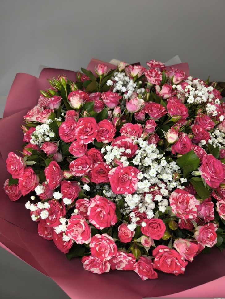 Букет «Розовое пламя»