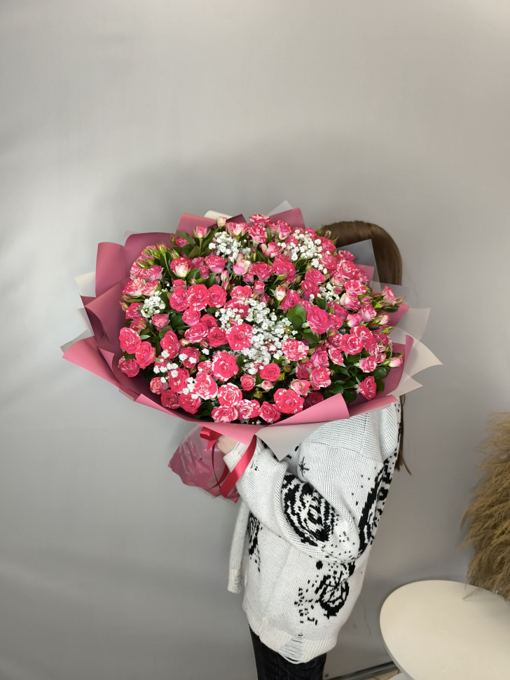Букет «Розовое пламя»