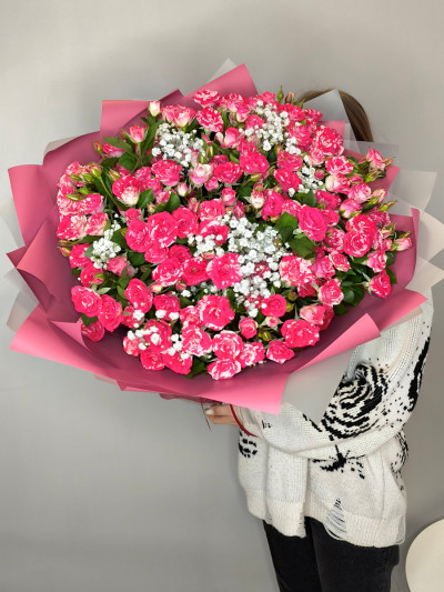 Букет «Розовое пламя»