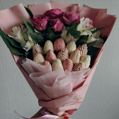 Букет Клубника в шоколаде №17