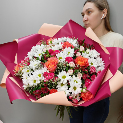 Букет «Малиновый щербет»